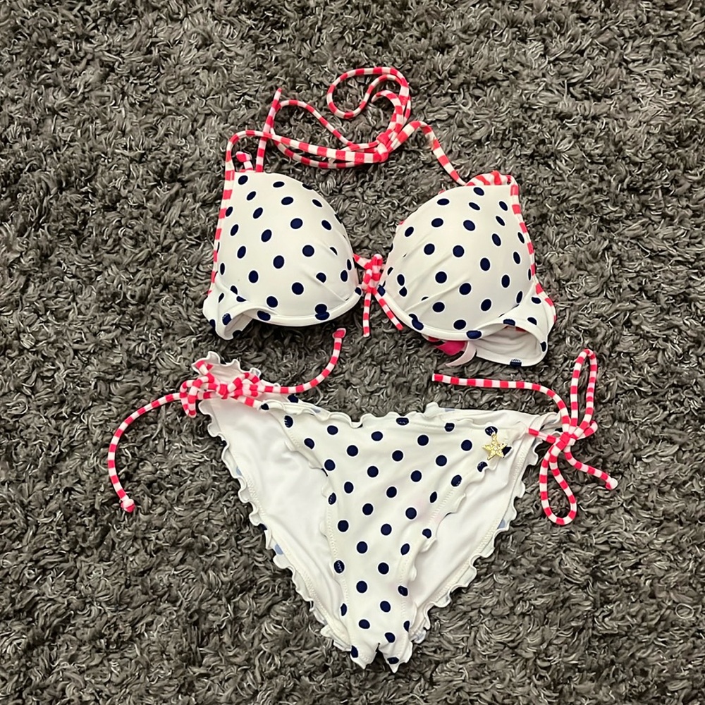Victoria’s Secret polka dot 2 bikini. Size small